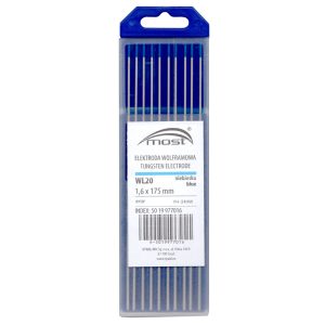 Wolfraam elektroden Most WL20 blauw 1,6mm doosje 10 stuks