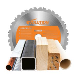 Alternative view of Evolution Rage R185CCS cirkelzaag 185mm metaal/alu/hout | R185CCS