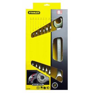 Ringsteeksleutelset Stanley Maxi Drive-kop 8-delig 8-22mm | 4-87-054-1164