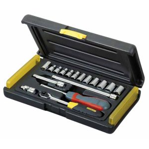 Dopsleutelset Stanley 1/4" microtough 17-delig | 2-85-582-0