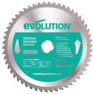 Zaagblad Evolution 180mm voor aluminium | Evolution EVOBLADE180AL