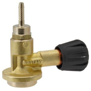 Aansluiting gasfles 7/16 x 4mm met terugslagklep