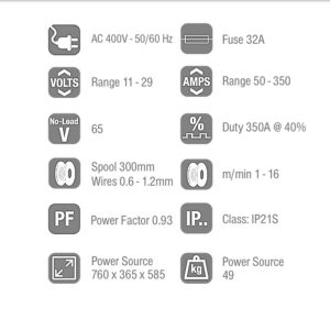 Alternative view of Jasic MIG 350 MIG-MAG lasapparaat losse draadkoffer