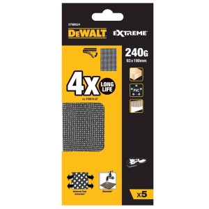 Dewalt Mesh Schuurgaas 93 x 190 mm K240 5 stuks | DTM8624-QZ