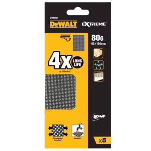 Dewalt Mesh Schuurgaas 93 x 190 mm K80 5 stuks | DTM8621-QZ