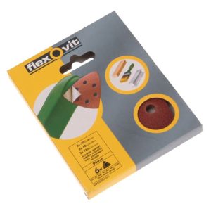 Alternative view of Delta schuurstroken met klittenband 94mm multipack: korrel 50, 80 en 120, 6 stuks | Flexovit 63642526505