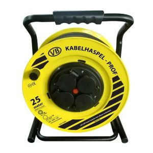 Kabelhaspel PROF 25 meter 3x2,5mm² niet meedraaiend