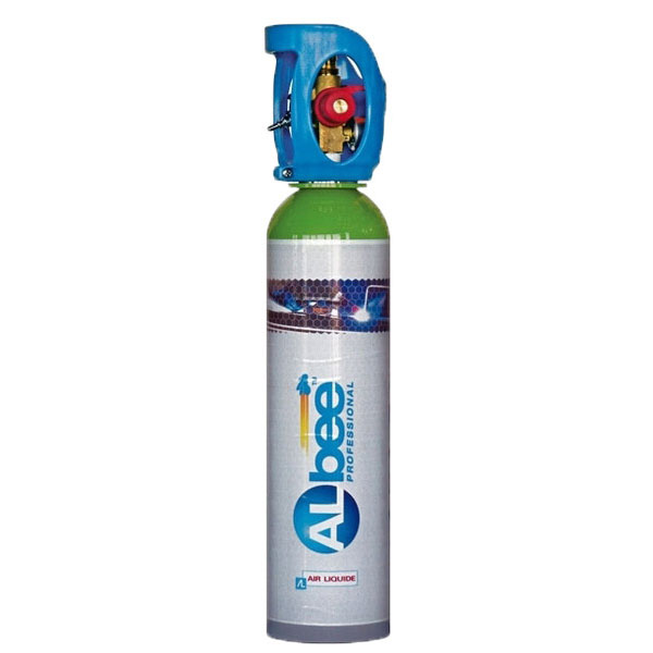 Gasfles ALbee 13 liter Weld ArMix 300bar inclusief reduceer