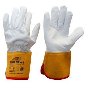 Lashandschoenen Super TIG Red zeer soepel maat 10 - lengte 30cm