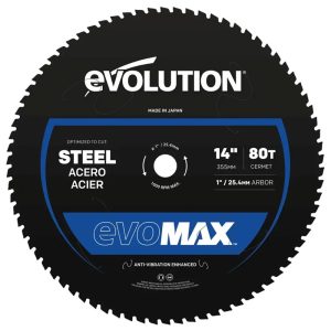 Zaagblad Evolution 355mm voor staal evoMAX 80-tands | M355CMT-80CSMAX
