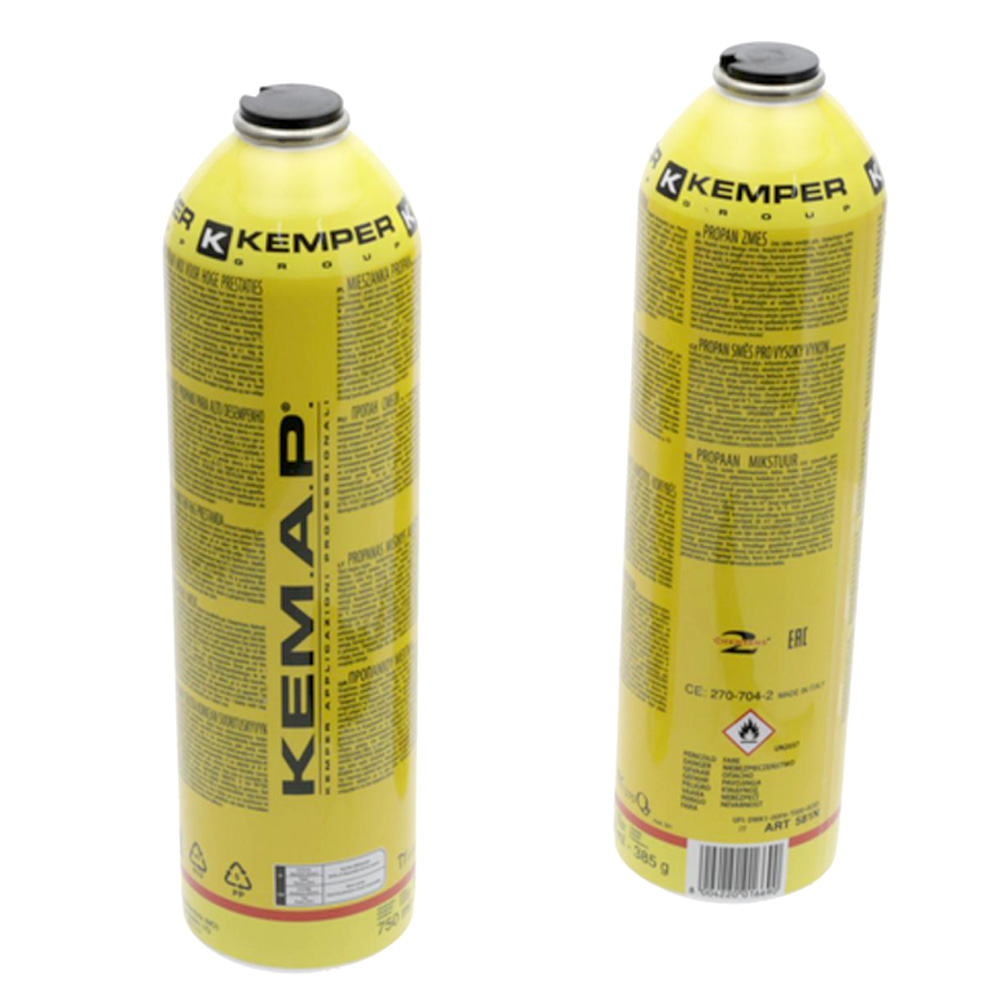 Gasfles Kemper Kemap gas 385gram - 750ml | 581N - Afbeelding 2
